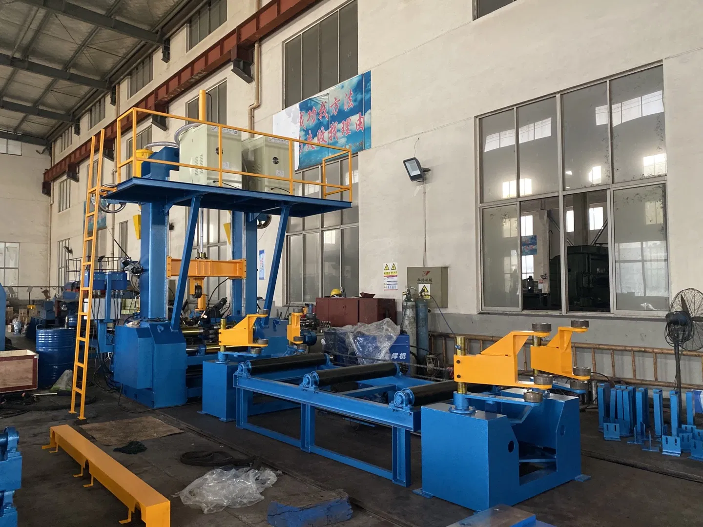 Heavy-Duty Steel Beam Welding and Assembly Machine System