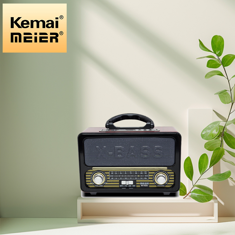 Factory Hot Selling Wooden Vintage M-152u Am FM Sw Retro Radio with USB/TF Slot