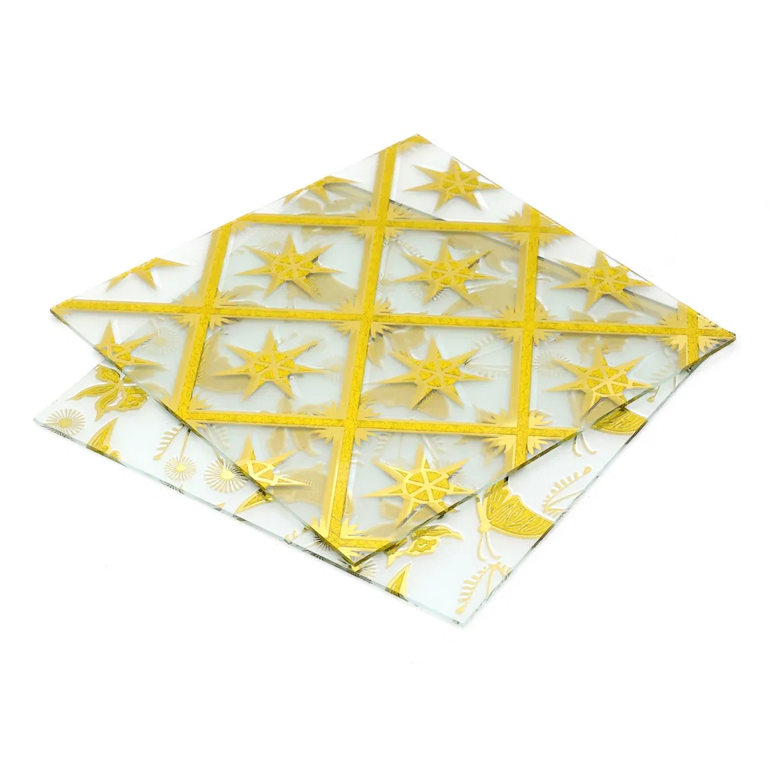 3mm 5mm Affordable Acid Golden /Titanium/ Colorful Decoration Glass for Building
