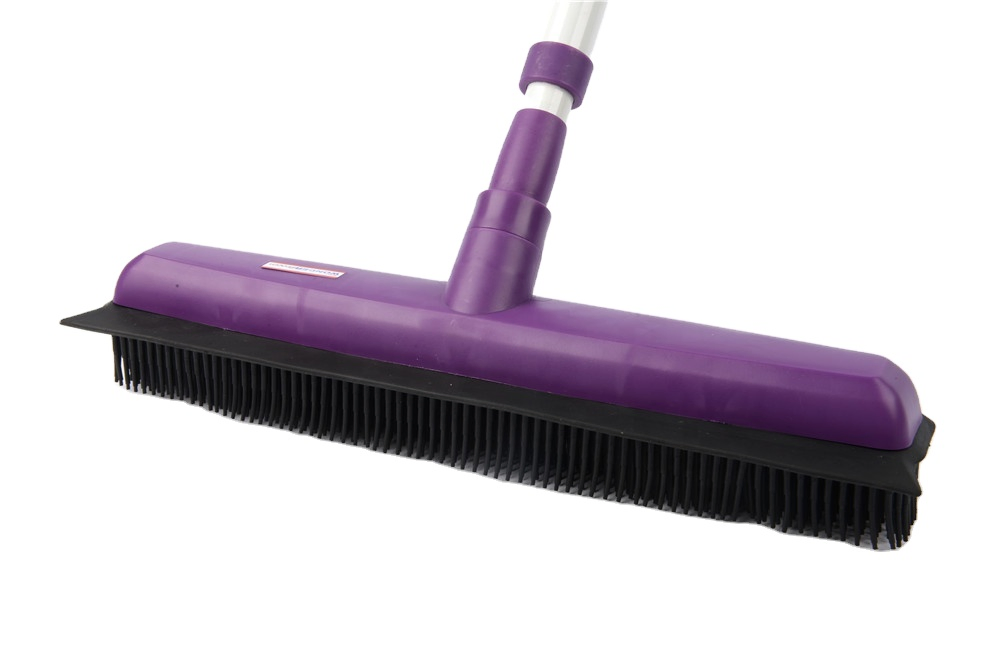 Household Push Brooms Rubber Brooms for Fur and Hair