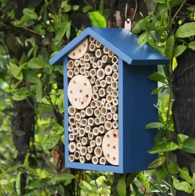 Wooden Bee House Durable House for Insects Bees