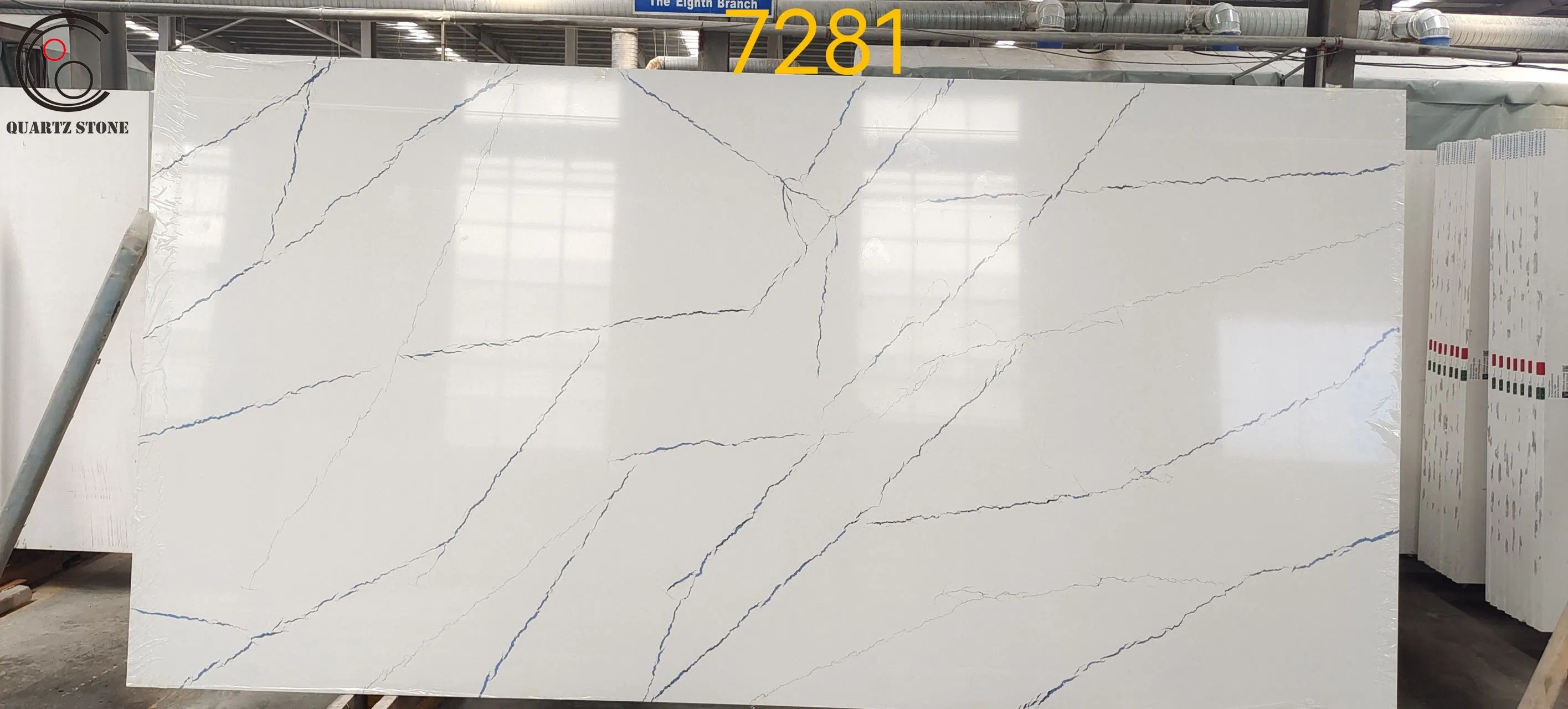 New Artificial Calacatta Quartz Stone Used Mancfacture Countertop Color Quartz Slabs