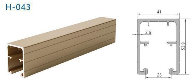 Factory Curtain Track Decorative Aluminium Extrusion Profile for Doors Manufacture Anodized Rail
