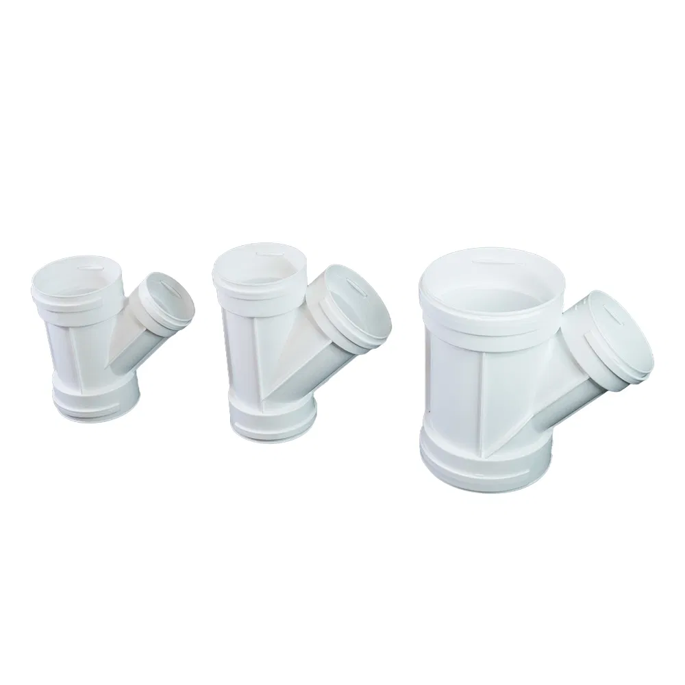 Corrosion-Resistant PVC-U Drainage Pipe Fitting Y-Tee for Municipa