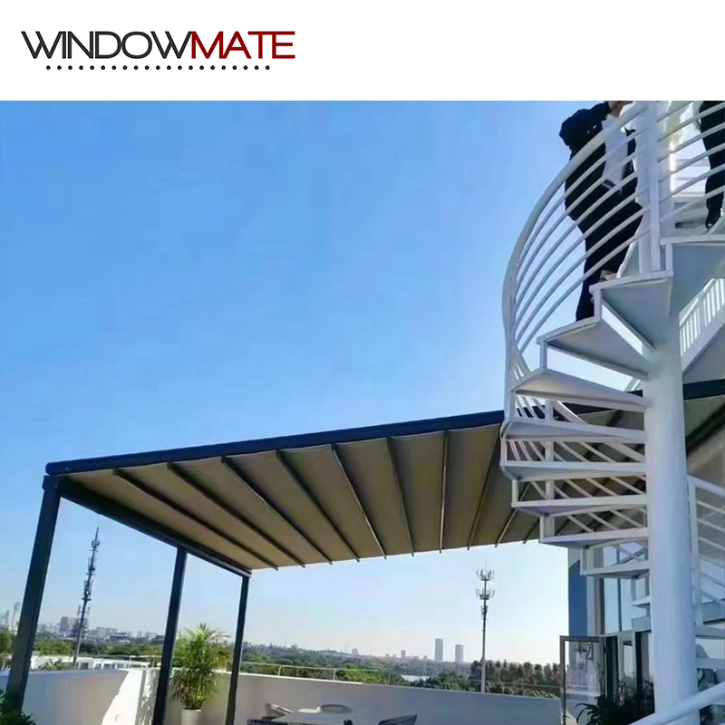 Fashionable Style Retractable Roof System Garden Aluminum Awning