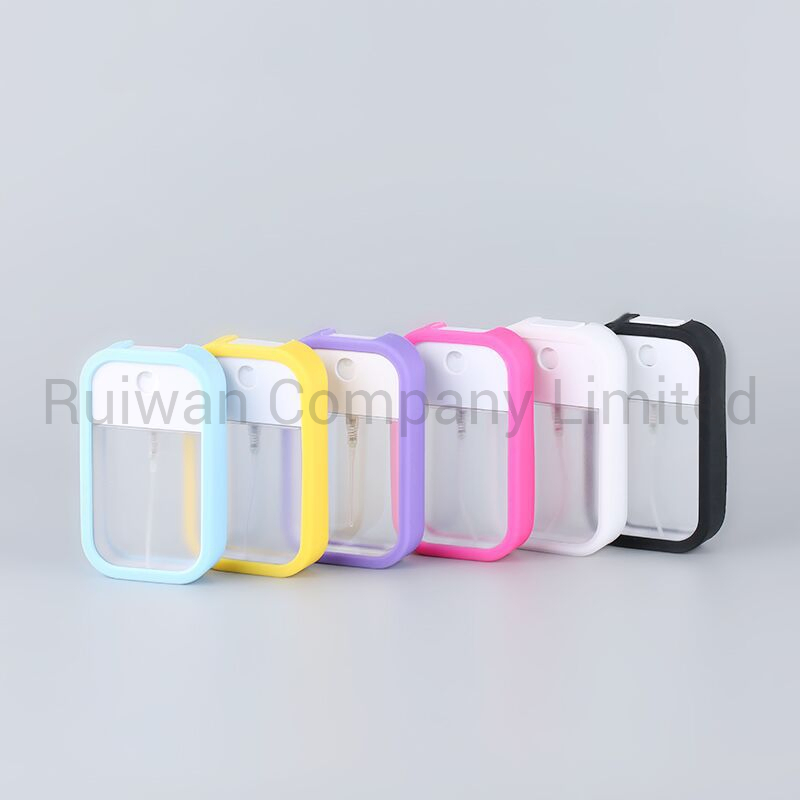 New Style Portable Liquid Soap Spray Bottle with Silicon Rubber Case Card