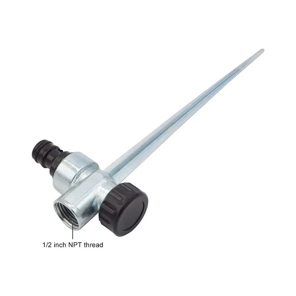 NPT Thread Plastic Impulse Sprinkler with 2-Way Zinc Spike