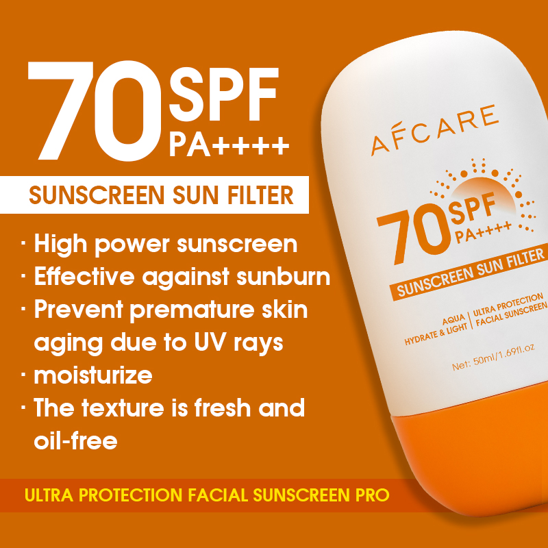 Natural Private Label Face Skin Care Whitening Lotion Sunscreen Cream SPF70