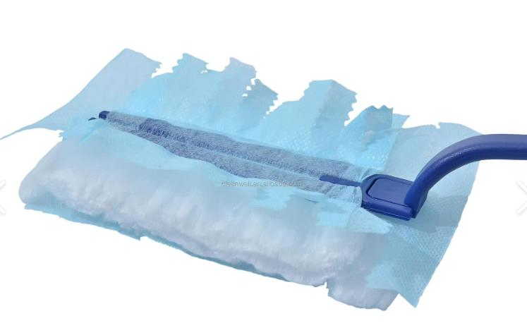 Customized Household Duster Dusting Kit Electrostatic Rotatable Duster with Flexible PP Handle