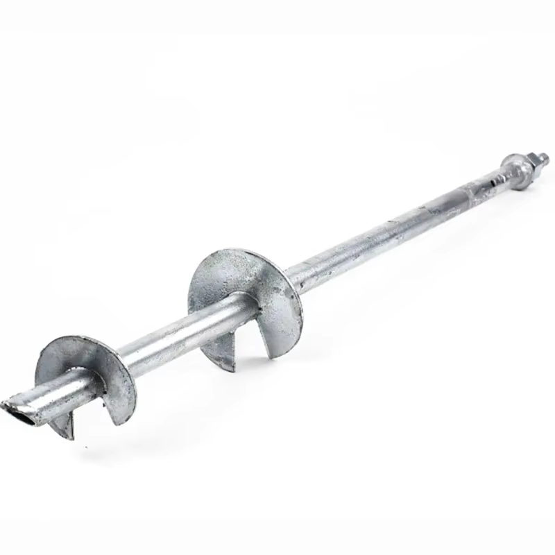 HDG Helical Screw Piles for Foundation Solar Support Spiral