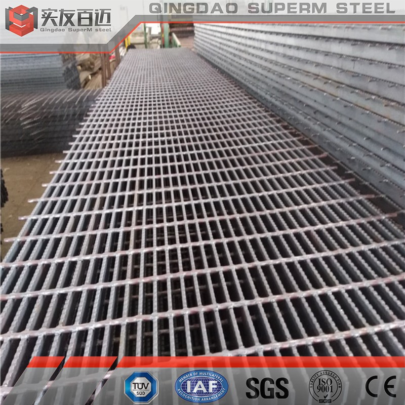 Serrated Plain Galvanized Mill Steel Bar Grating for Platform Drainage Trench Cover