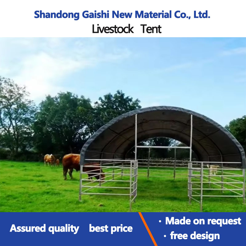 PVC Tent for Farm Livestock Horse Coat Cattle Animal Shelter