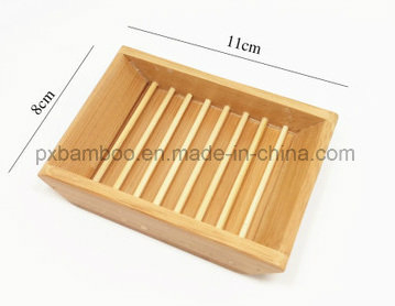 Bamboo Soap Dish and Bamboo Soap Box for Home or Hotel Toilet