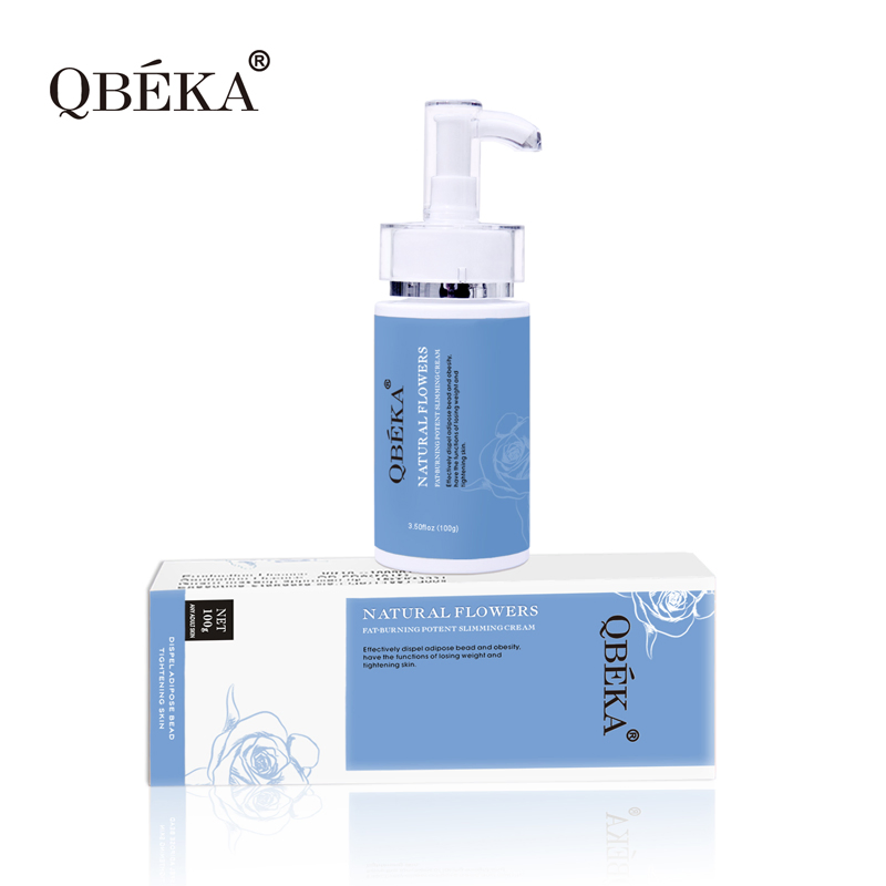Qbeka Natural Flowers Fatburning Potent Slimming Massaging Cream Weight Loss Botanical Extracts