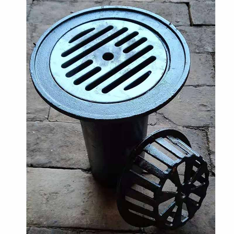 Customized ISO9001 SGS Ductile Iron Anti Clogging Floor Rain Drain