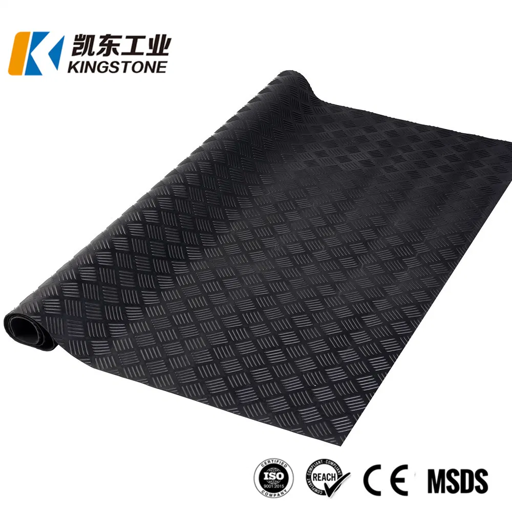 High Quality Industrial Heavy Duty Rolled Coin/Checker Plate/Rib/Diamond Rubber Sheets