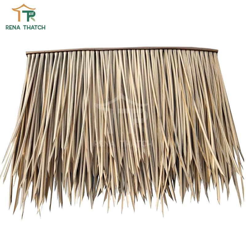 New Design Plastic Artificial Thatch Roof Beach Umbrella Synthetic Tiki Thatch Roll