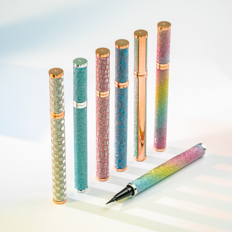 OEM Gradient Rainbow Non Shading Waterproof Durable Dry Cool Black Eyeliner