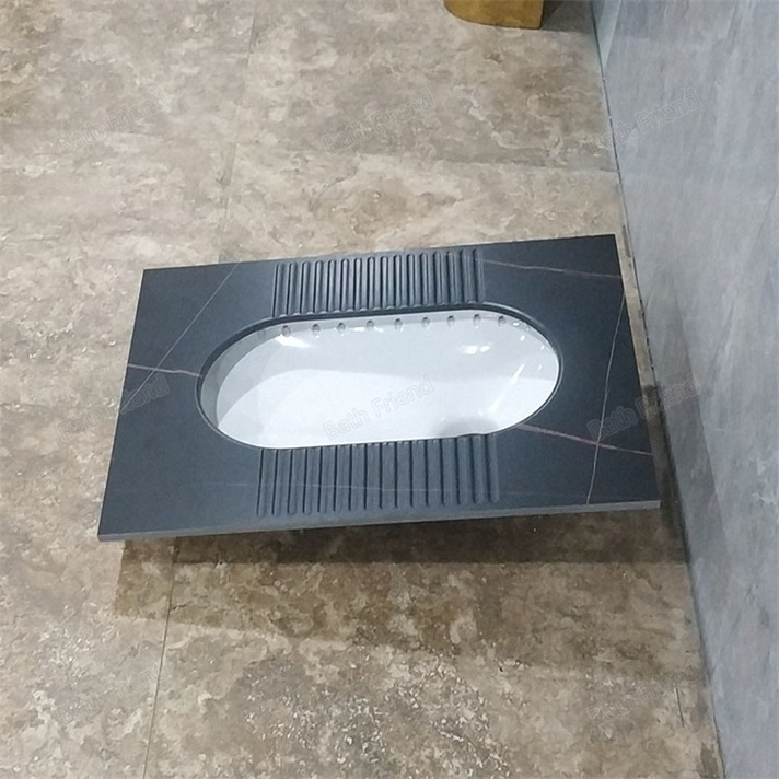 Factory Wholesale Rock Slab Ceramic Sanitary Ware Squatting Pan Bathroom Wc Toilet