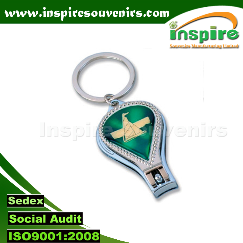 Nail Cutter with Metal Key Ring for Gifts