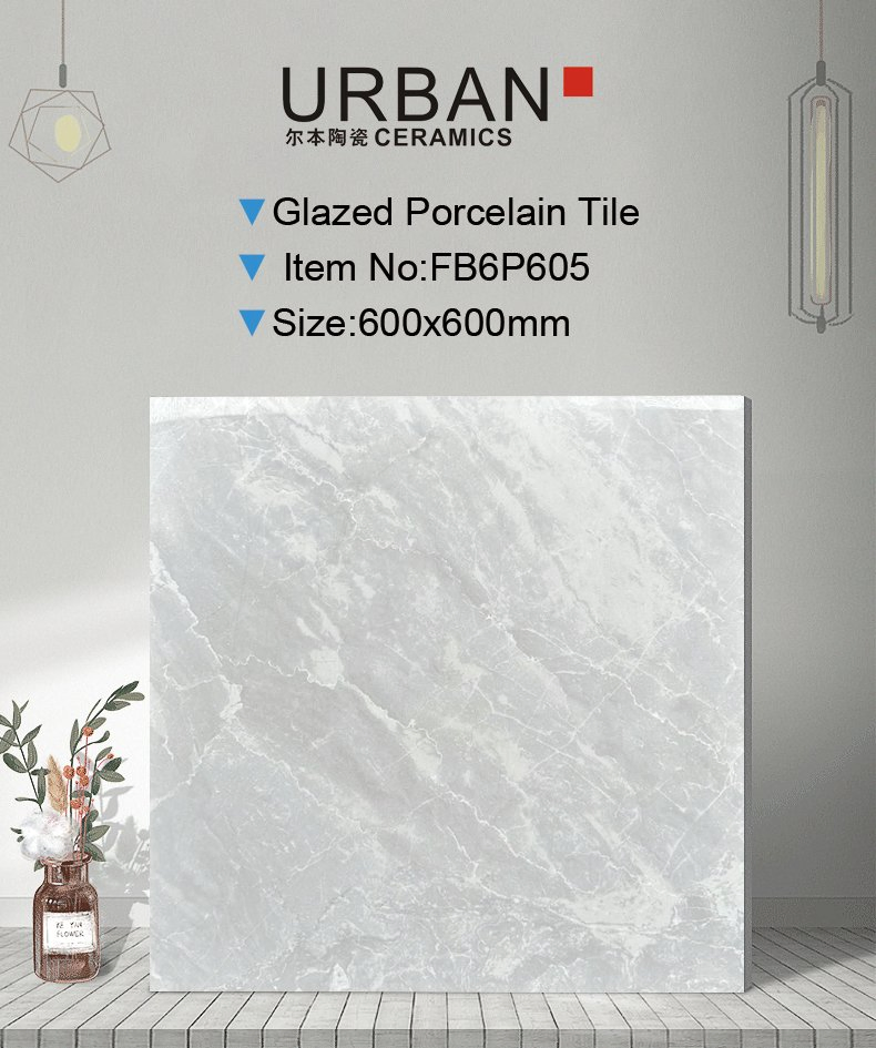 Foshan Glossy 600*600mm Full Body Matte Ceramic Porcelain Rustic Floor Wall Tile