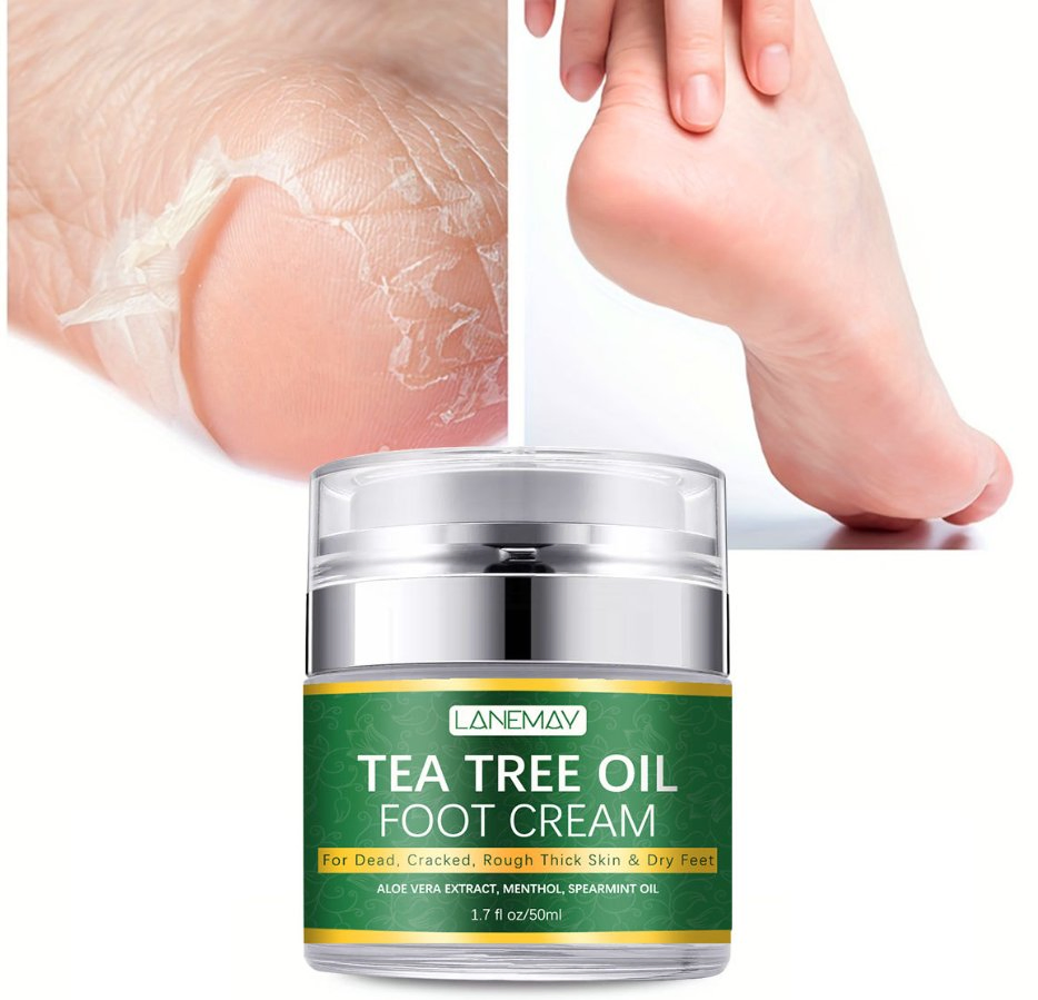 Online Wholesale in Stock Anti Fungal Foot Repair Foot Cream Dead Skin Removal Peeling Moisturizing Foot Care Tea Tree Oil Repair Cream for Cracked Heel