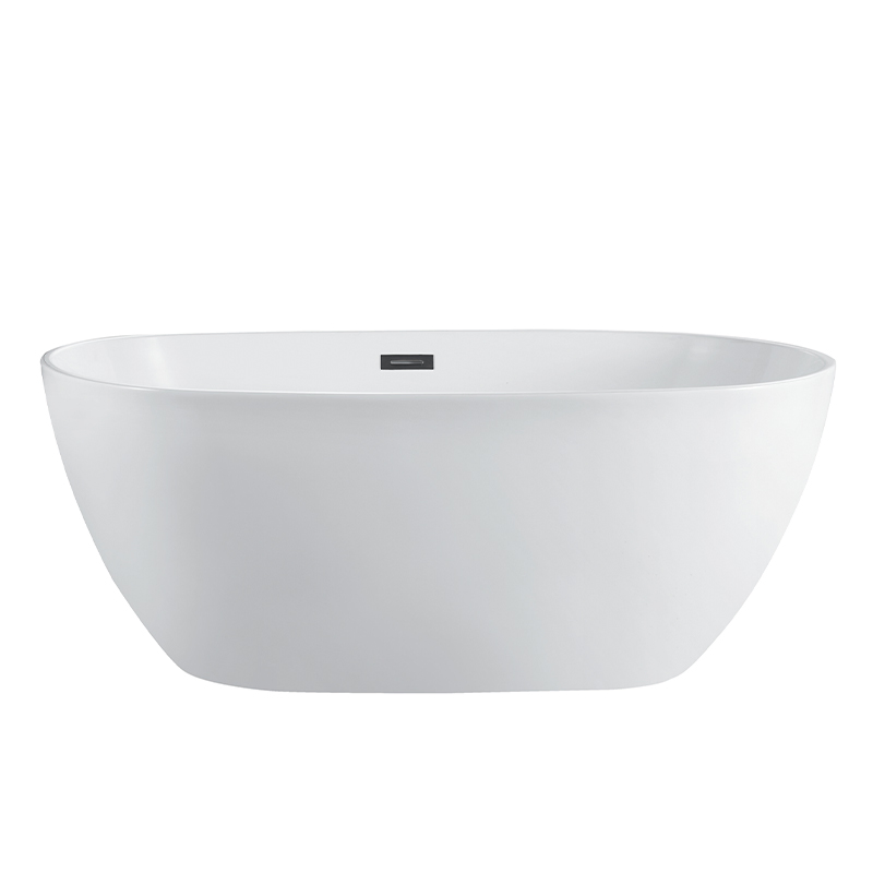 Акриловая отдельностоящая ванна эллипс с гидромассажем