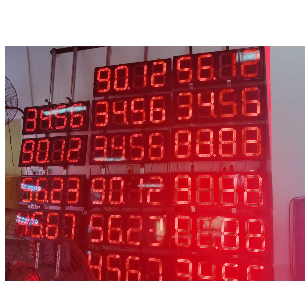 Outdoor Digital 7 Segment 12 Quot Inch LED Petrol Displays for Gas Station Oil Petrol Fuel Price