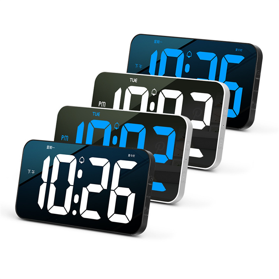 New LED Alarm Clock 10.8 Large Size Digital Electronic Wall Clock
