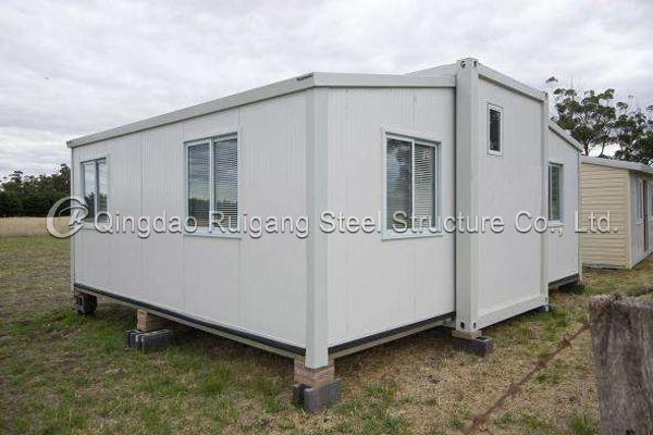 Expandable Prefabricated Container House -Modular House Foldable Steel Frame Portable Home for Office, Camping, Emergency Shelter
