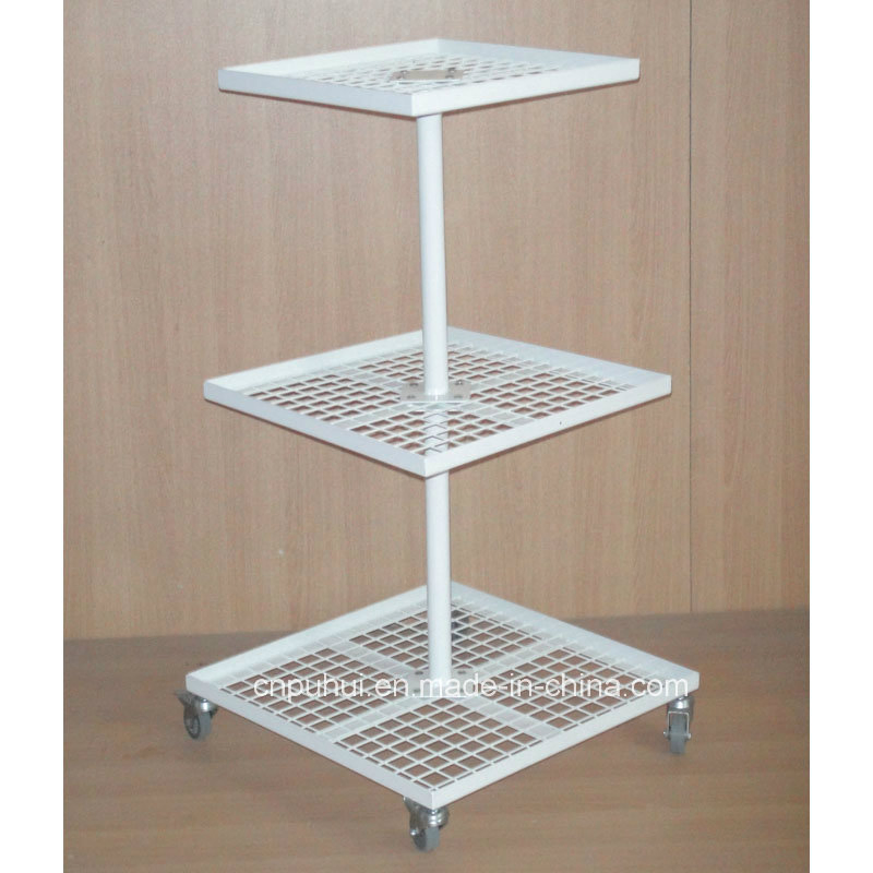 3 Tiers Shelf Flower Vase Metal Floor Display Rack (PHY394)