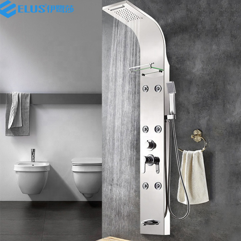 Hot Sale Multifunctional SPA Stainless Steel Shower Panel for Bathroom