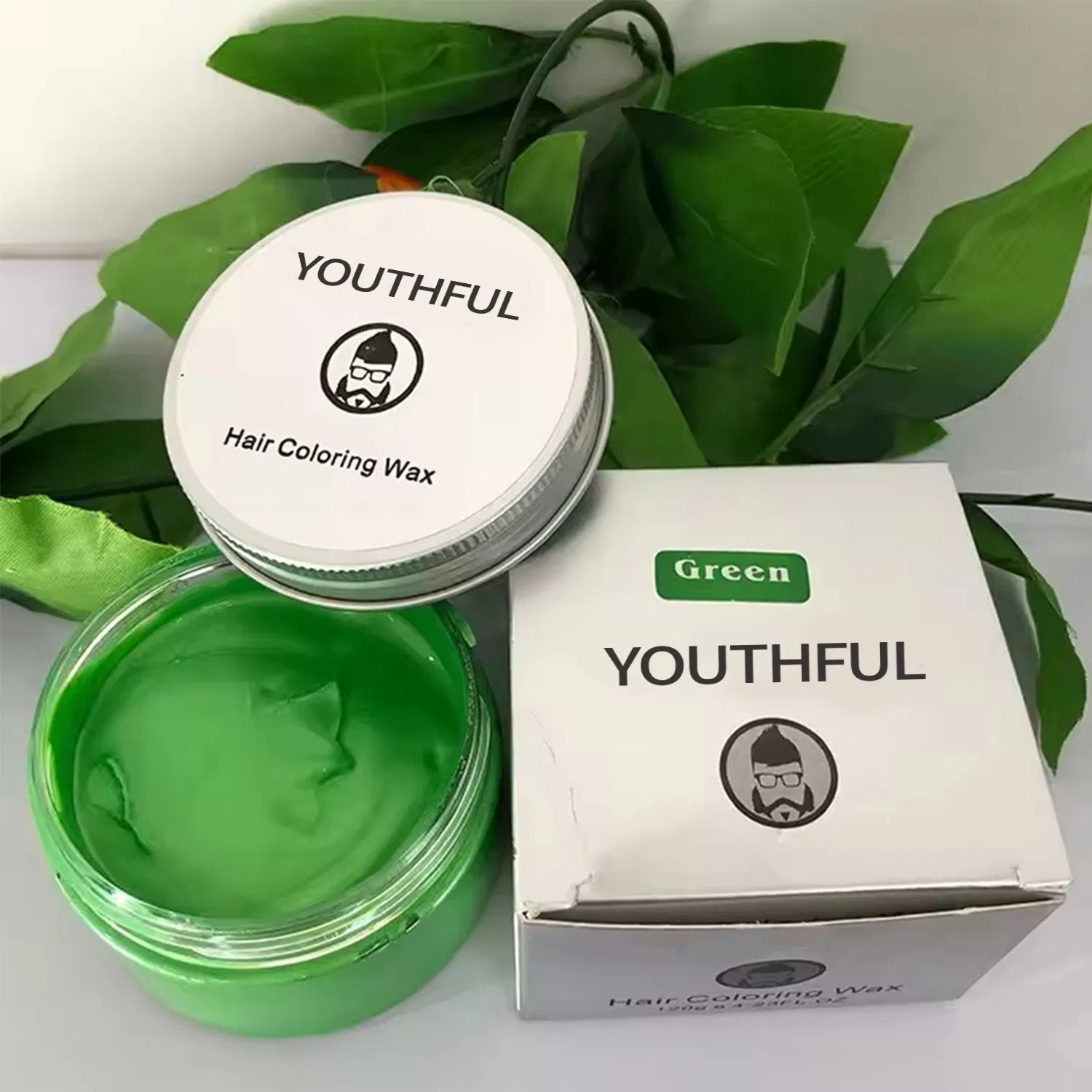 Private Label Sliver Grandma Hair Styling Olive Hair Color Wax