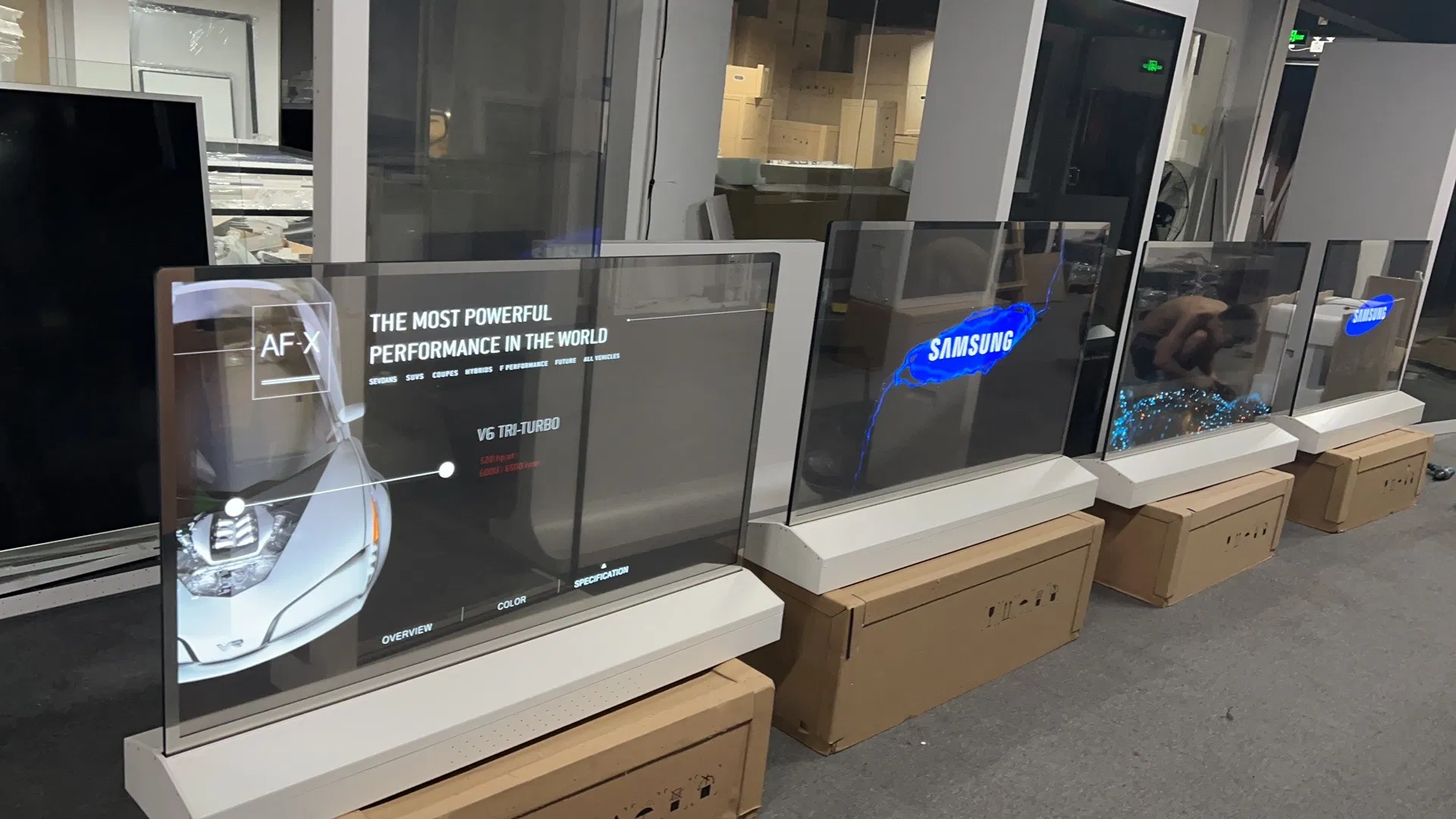 Прозрачный OLED экран 30/55 дюймов