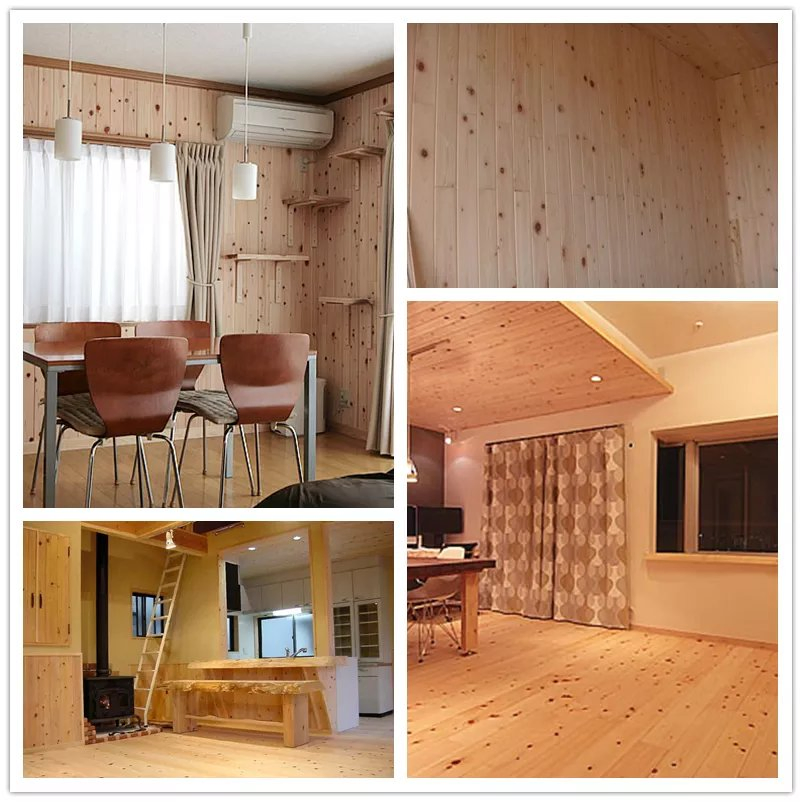 Korea Market Japanese Hinoki Wood Cypress 10X100X2400mm 3600mm Wall Panels for Hotel