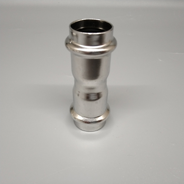 DN20 Stainless Steel Pipe Fitting Double Crimping Stainless Steel SS304 Coupling