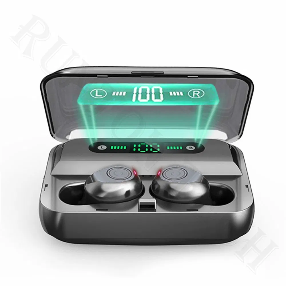 F9 Bluetooth 5.0 Wireless Earbuds with Power Bank Battery Display