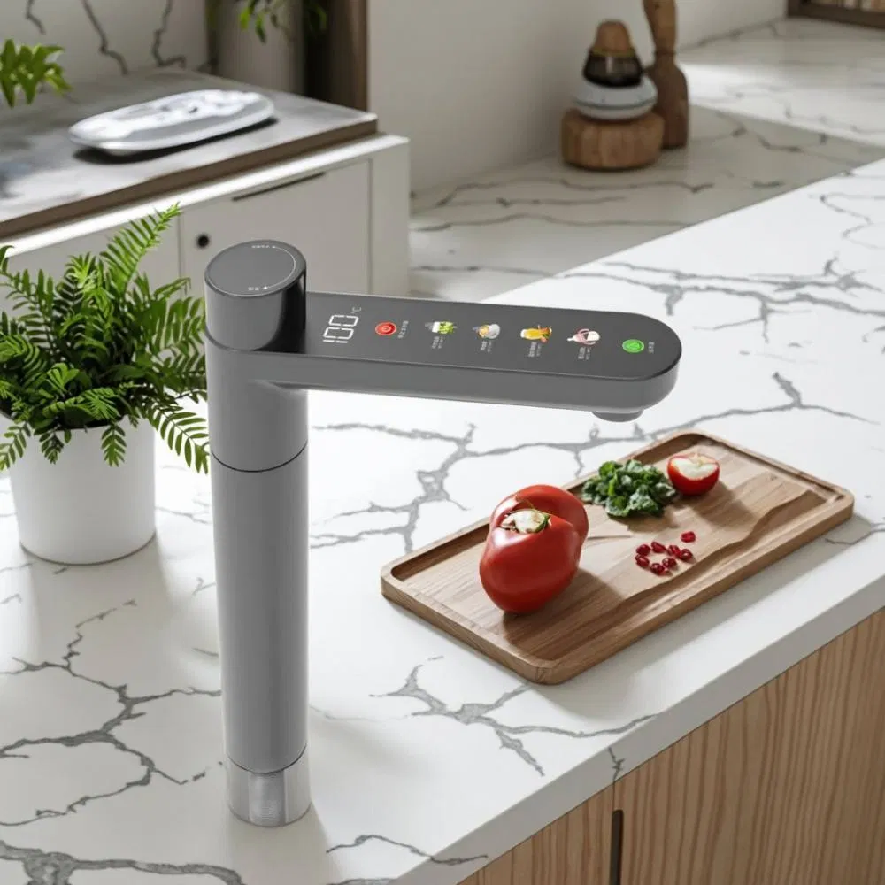 Advanced Kitchen Faucet with Rotary Touch and Instant Heating Feature