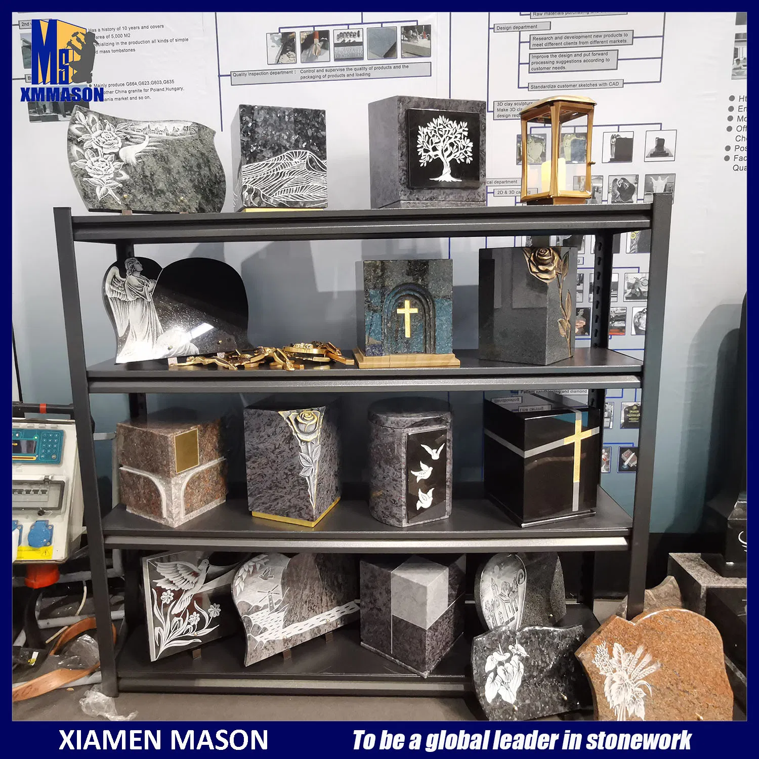 Memorial Plaques with Line Engraving Design