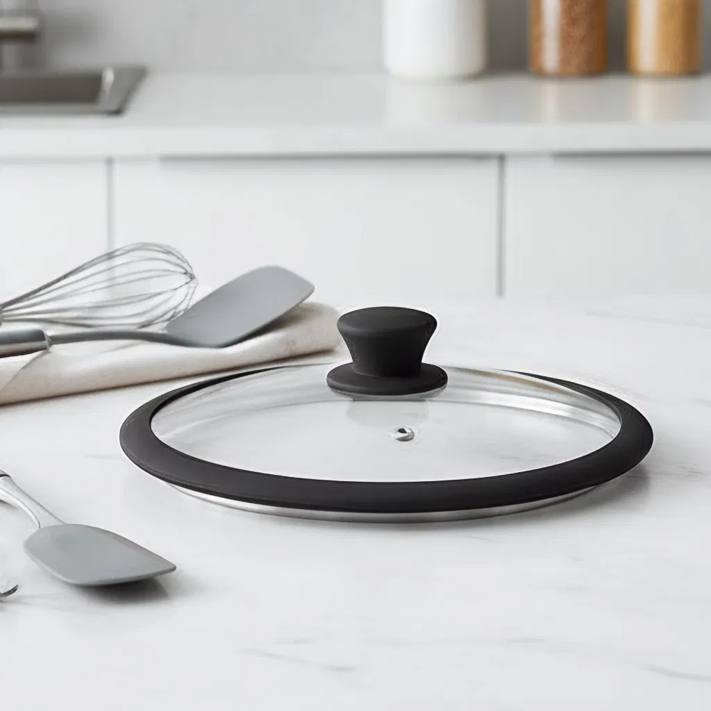 Food-Grade Liquid Silicone Pot Lid, Heat-Resistant for Glass or Steel