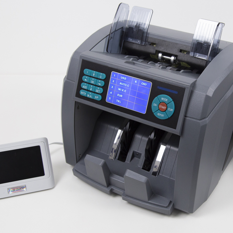 LD-1689 TFT screen Mix value banknotes counter fake money checker double CIS