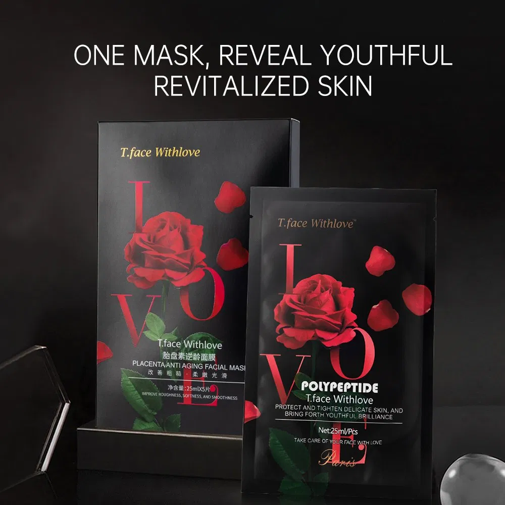 OEM/ODM Polypeptide Repair Rose Extract Age-Defying Rejuvenation Placenta Extract Mask