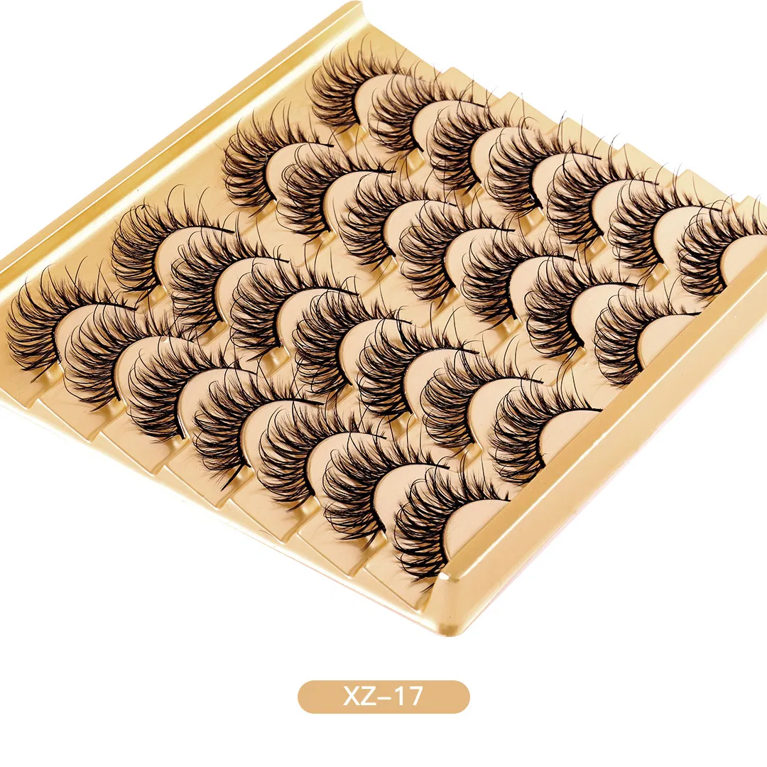 New European and American 14 Pairs of Thick Three-Dimensional Multi-Layered False Eyelashes