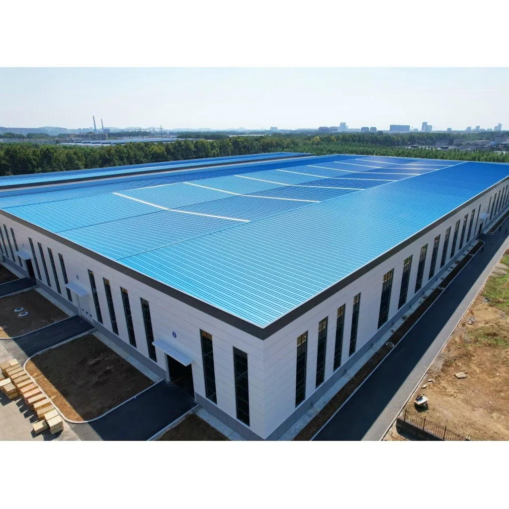 Steel Structure Industrial Building Workshop with Contemporary Design, Prefabricated Building Strong Factory.