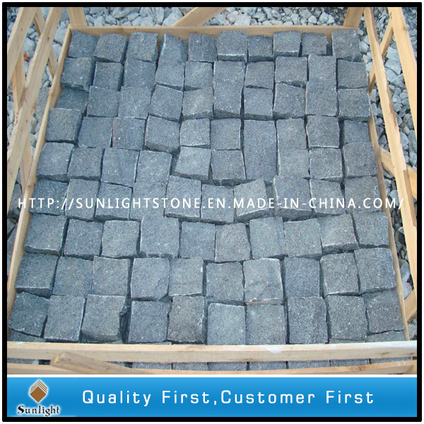 Polished Padang Dark G654 Granite Stone Stairs for Outside Paving