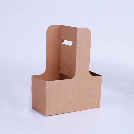 Oil-Proof Waterproof Paper Disposable Square Food Tray Kraft Paper Pulp Tray