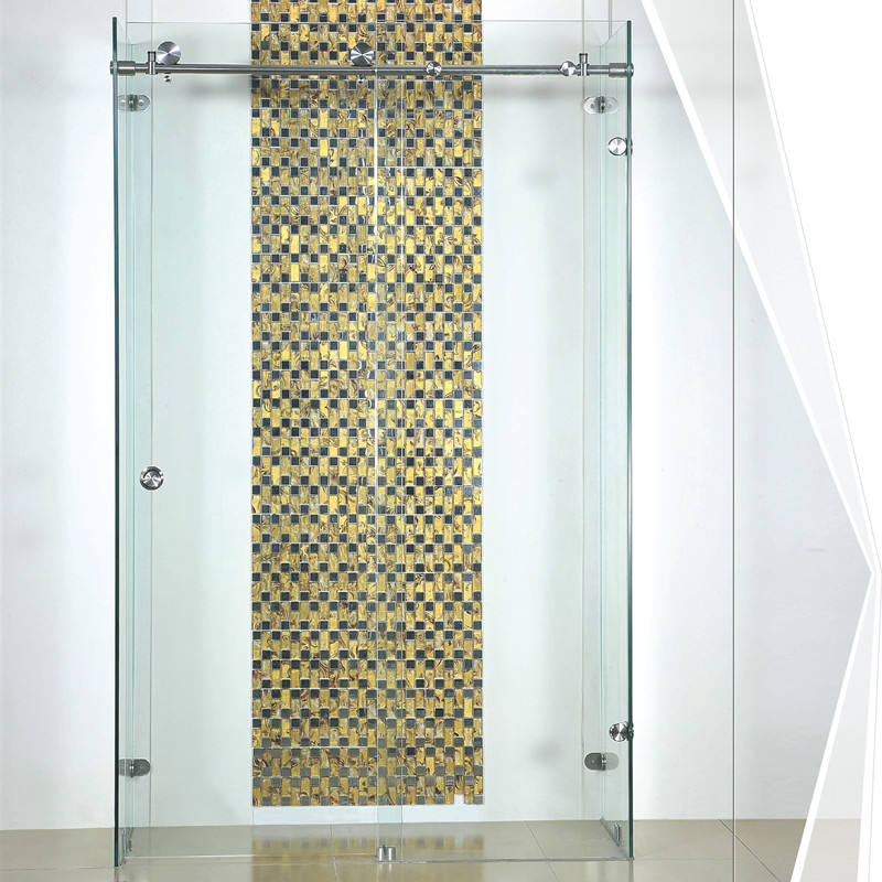 Stainless Steel 304 Frameless Glass Shower Hardware Sliding Door System