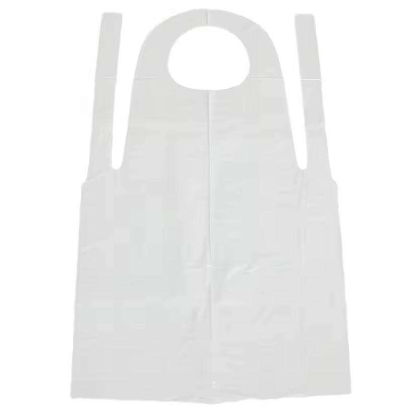 Wholesale Factory Price Aprons Disposable HDPE LDPE Plastic Polyethylene PE Apron Without Sleeves Sleeveless Apron