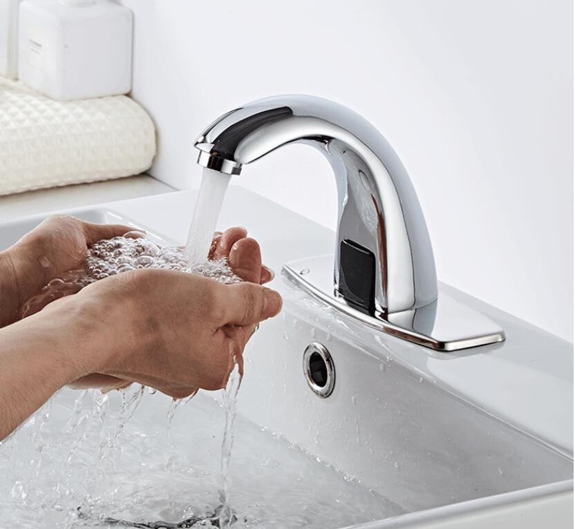 Automatic Infrared Sensor Faucet Touchless Bathroom Sink Faucet Motion Sensor Bathroom Faucet