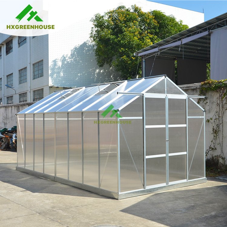 Singlespan Poly Carbonate Staging Backyard Modern Conservatory